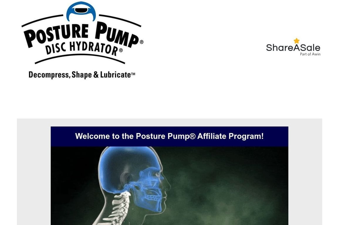 Posture Pro, Inc. affiliate program signup page