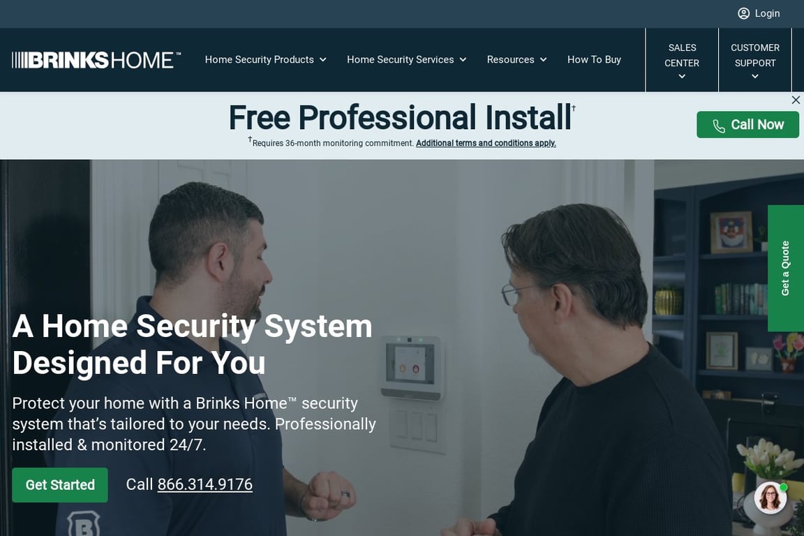 Protect America homepage
