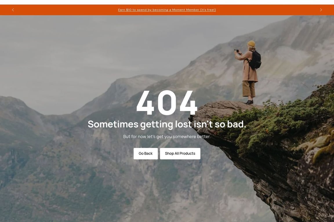Moment affiliate program signup page