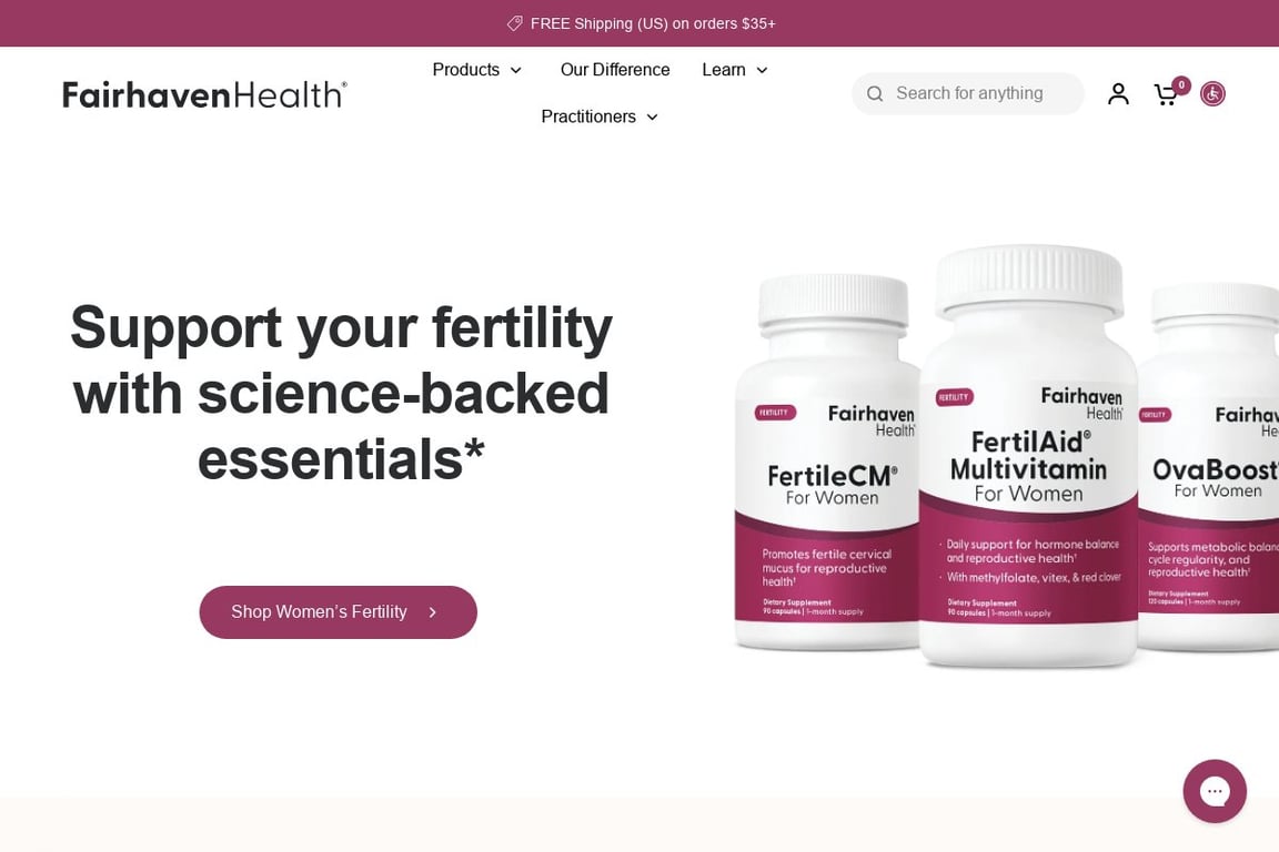Fairhaven Health homepage