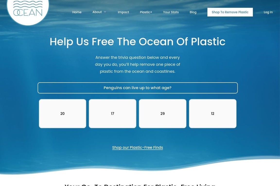 Free the Ocean homepage