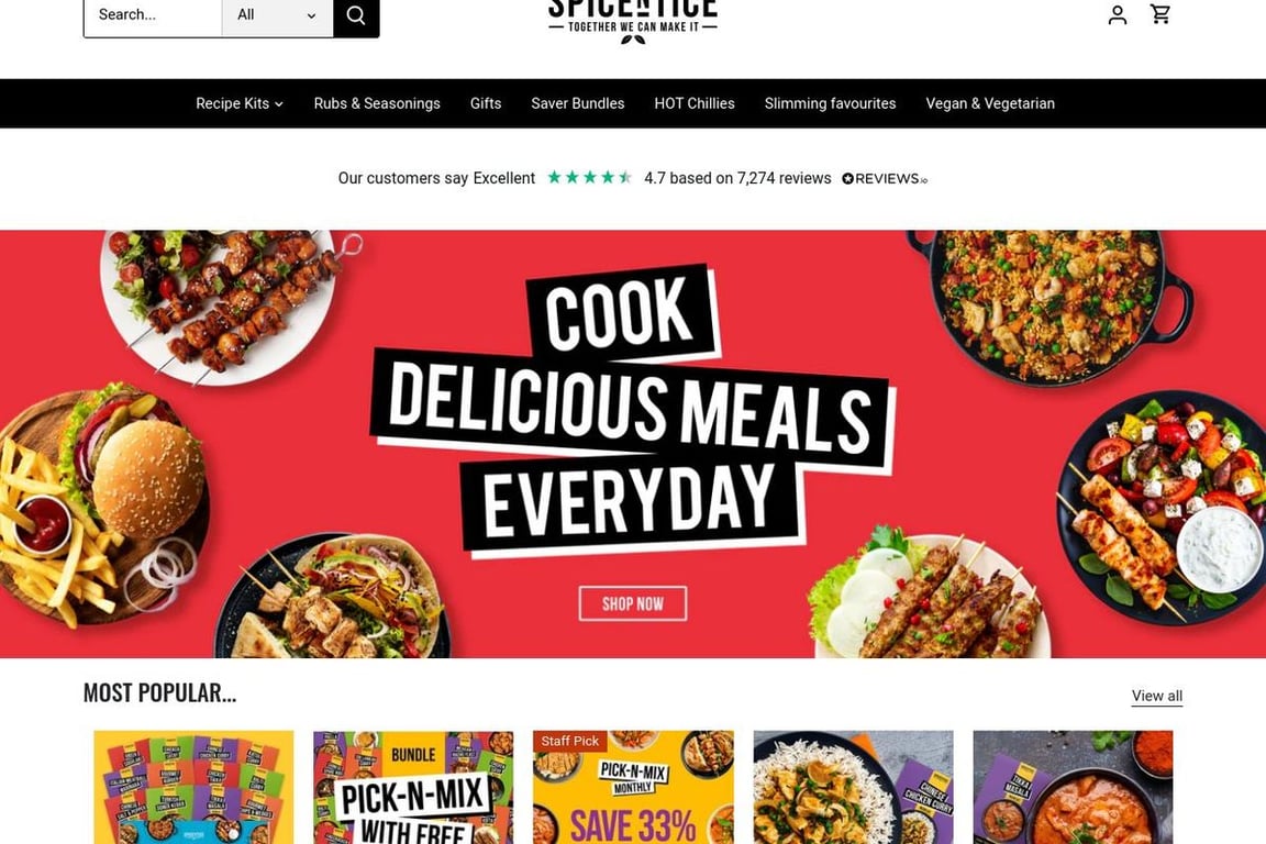 Spicentice homepage
