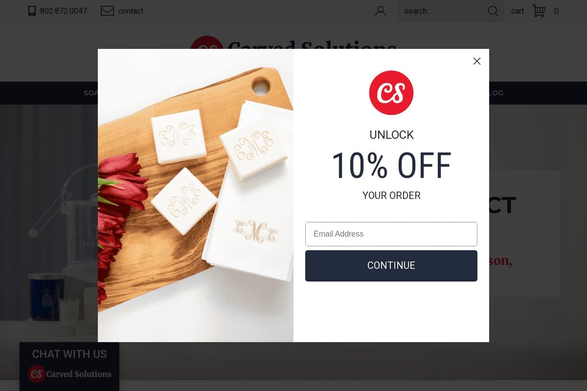 Carved Solutions homepage