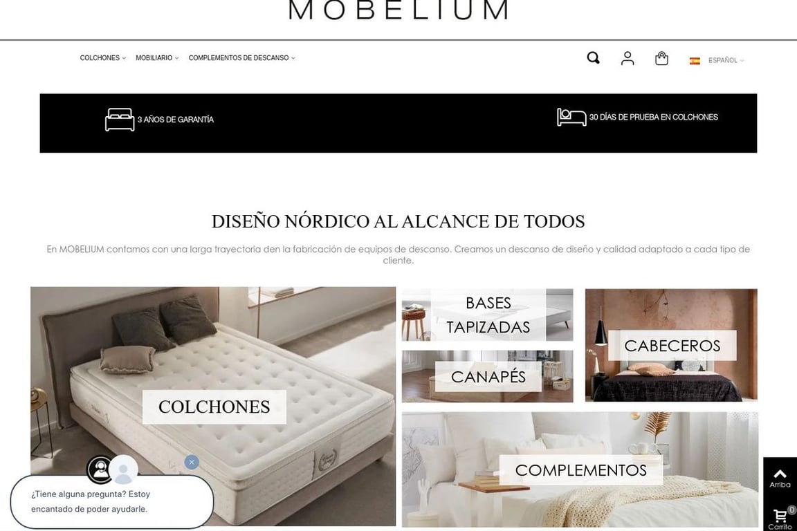 Mobelium homepage
