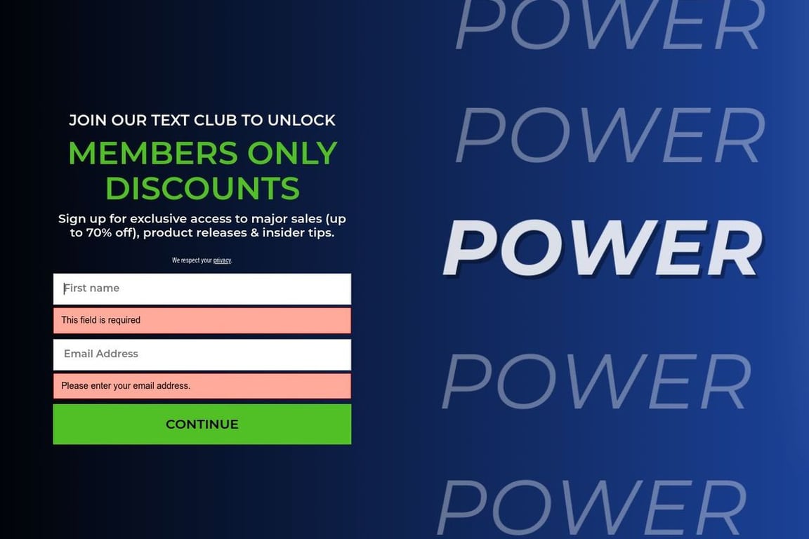 Power Life homepage