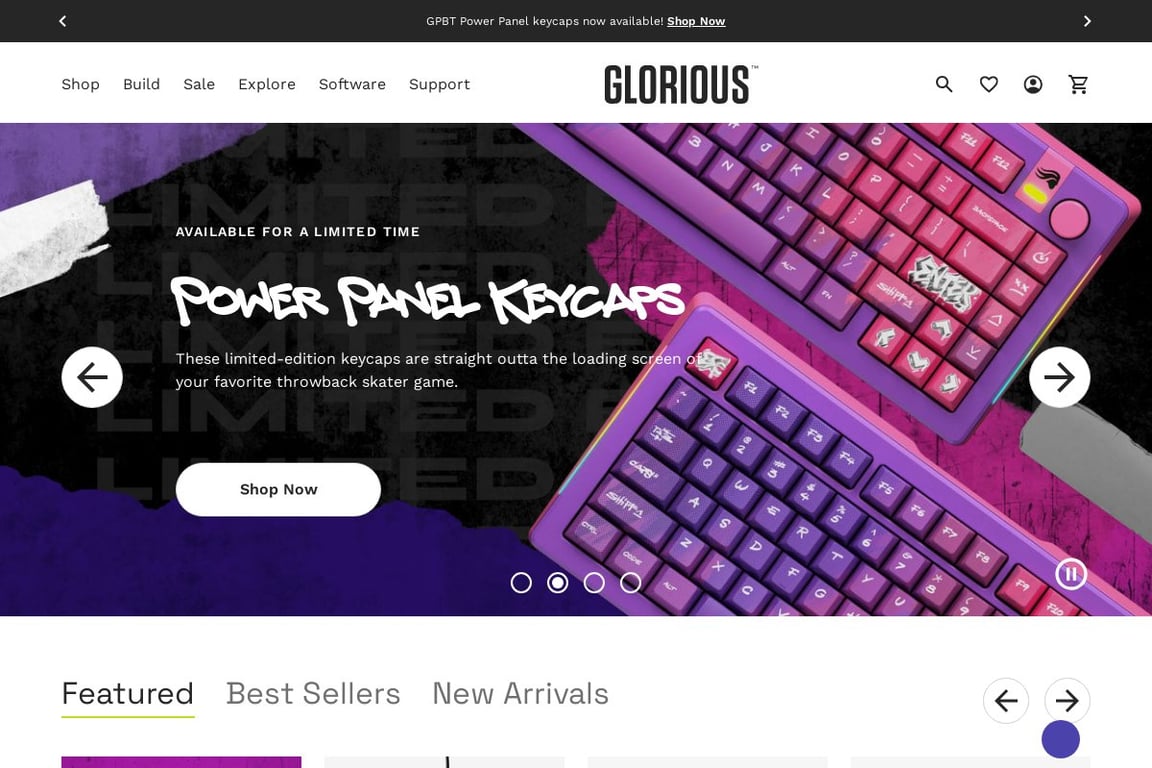 Glorious PC Gaming Race homepage