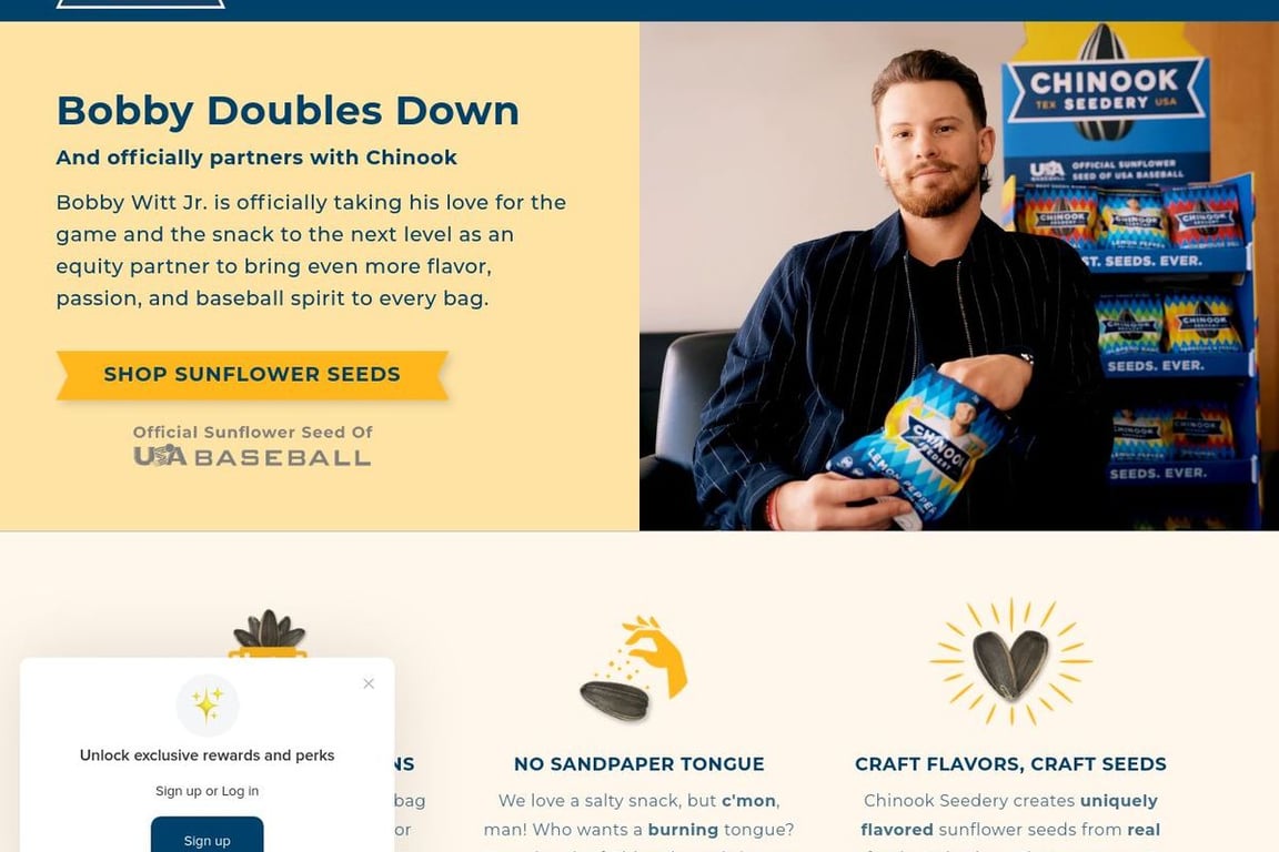 Chinook Seedery homepage