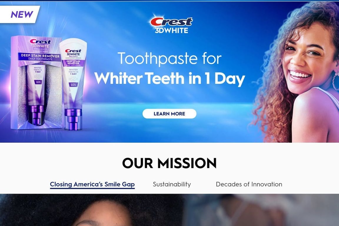 Crest White Smile affiliate program signup page