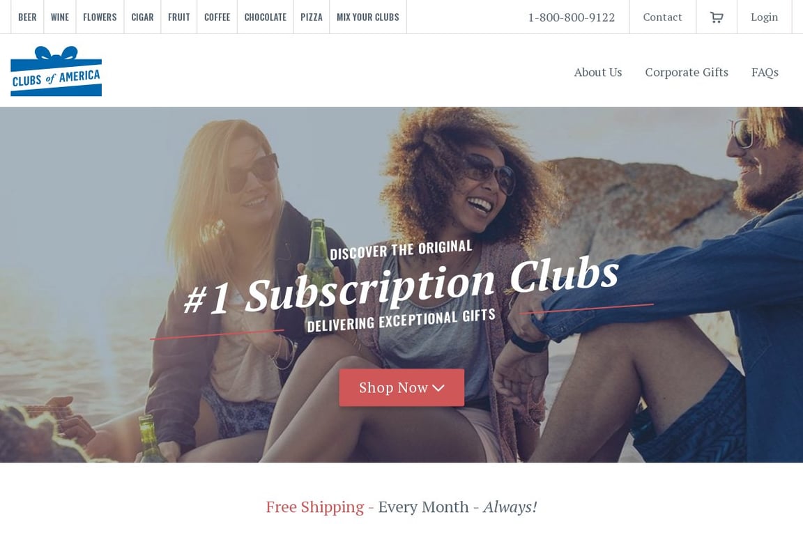 CLUBS OF AMERICA homepage