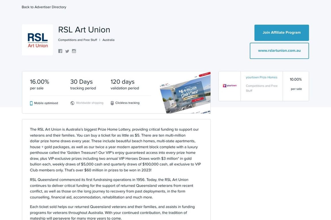 RSL Art Union Affiliate Program Everything You Need to Know (2025)
