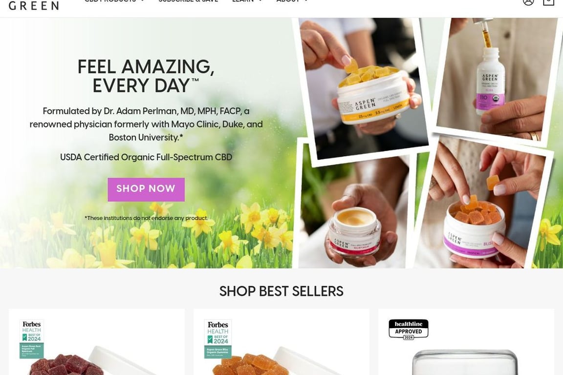 Aspen Green homepage