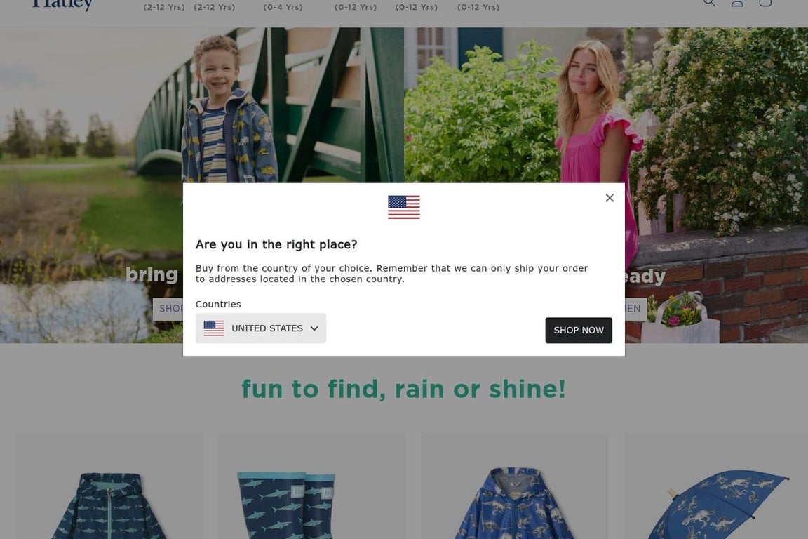 Hatley homepage