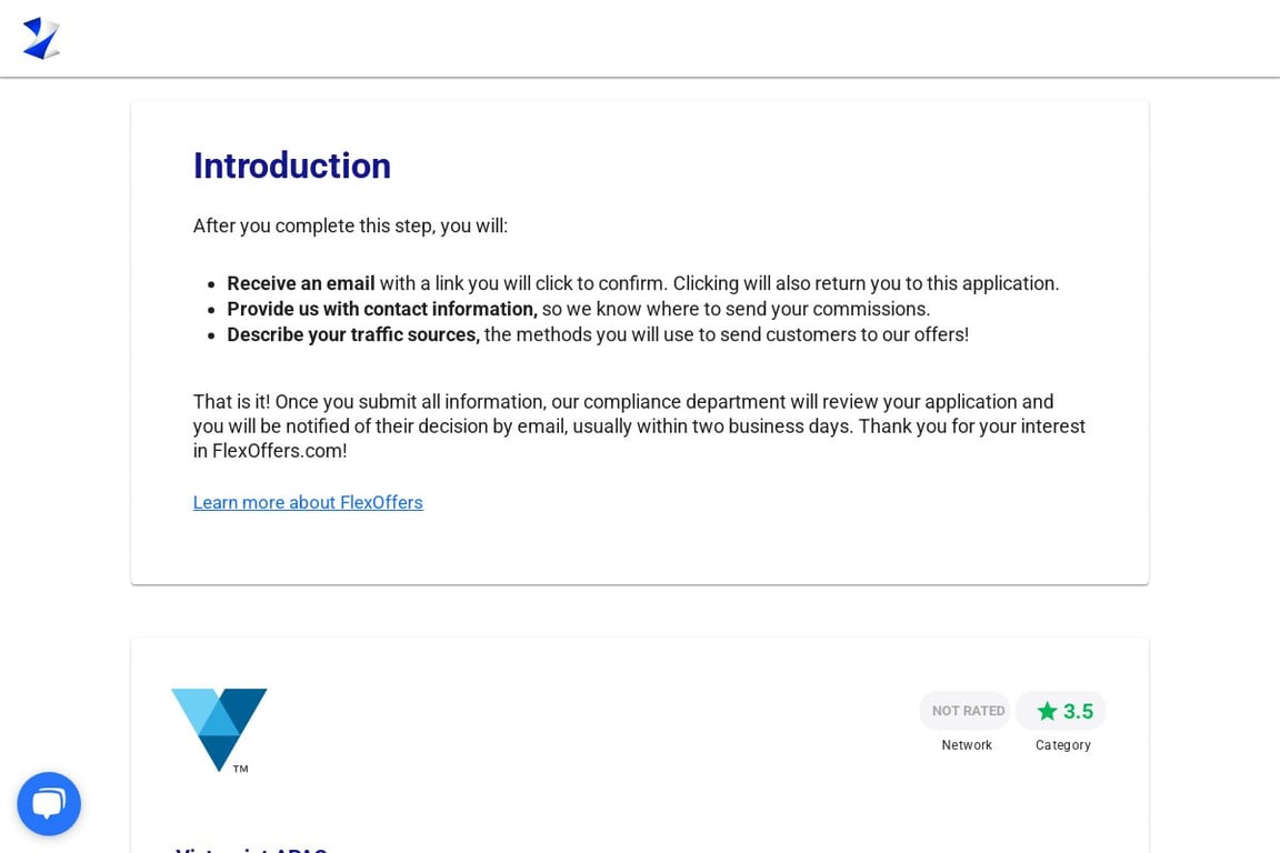Vistaprint APAC affiliate program signup page
