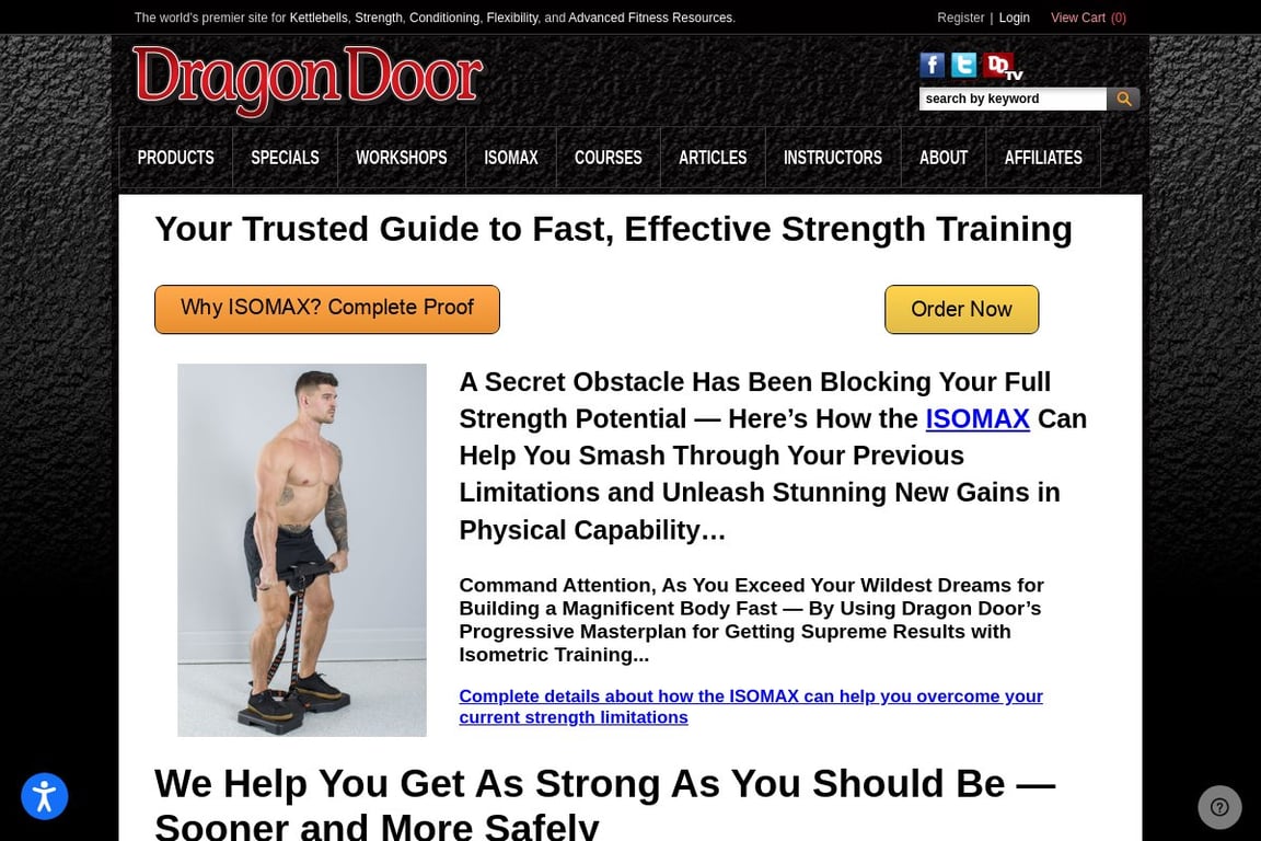 Dragon Door homepage