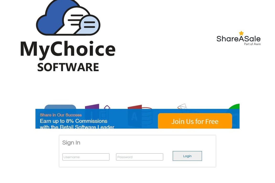 My Choice Software affiliate program signup page
