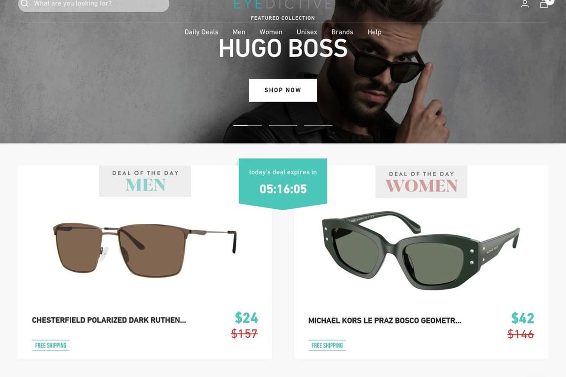Eyedictive homepage