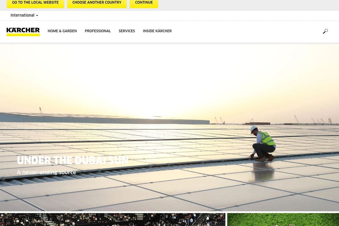 Krcher UK homepage