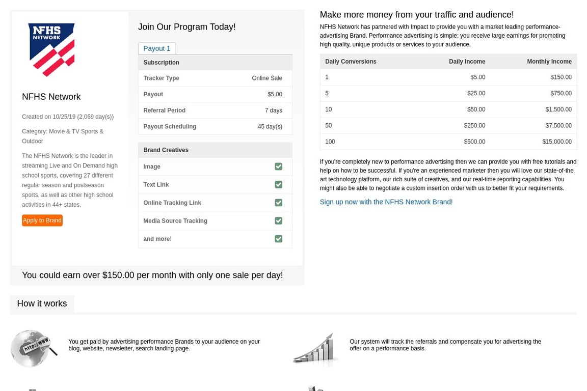 NFHS Network Affiliate Program: Commission & Program Details (2026)