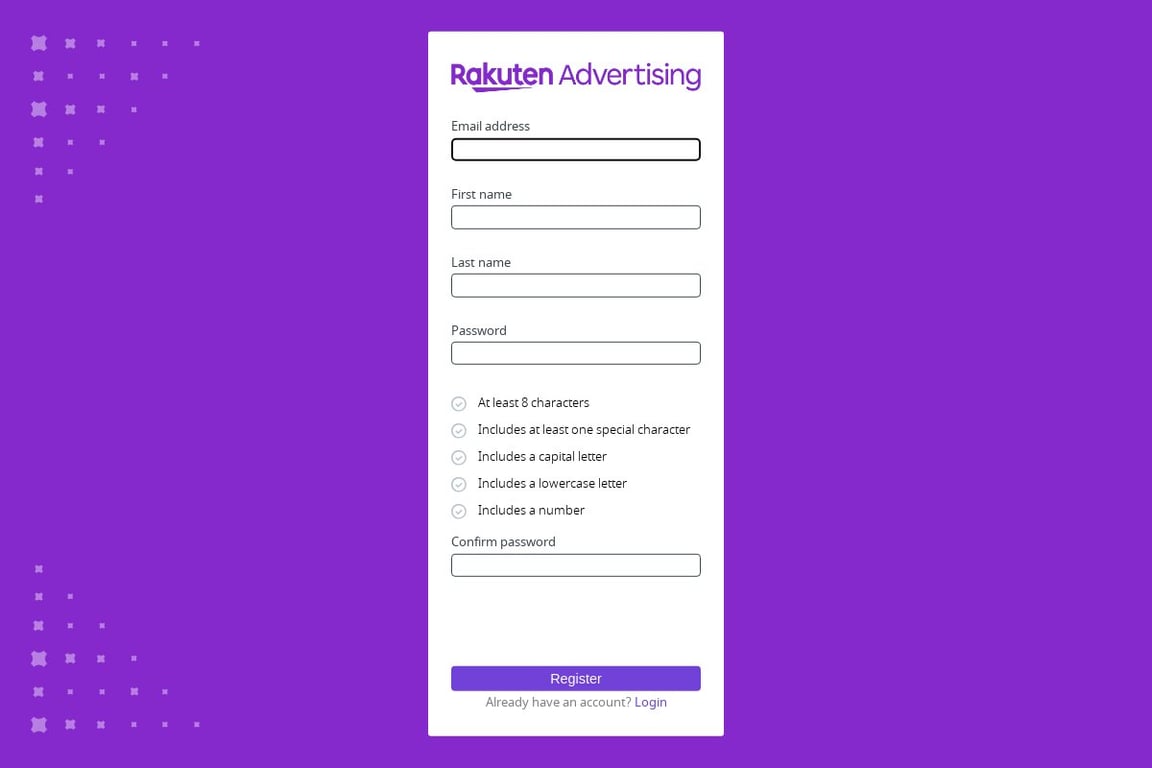 The Watchery affiliate program signup page