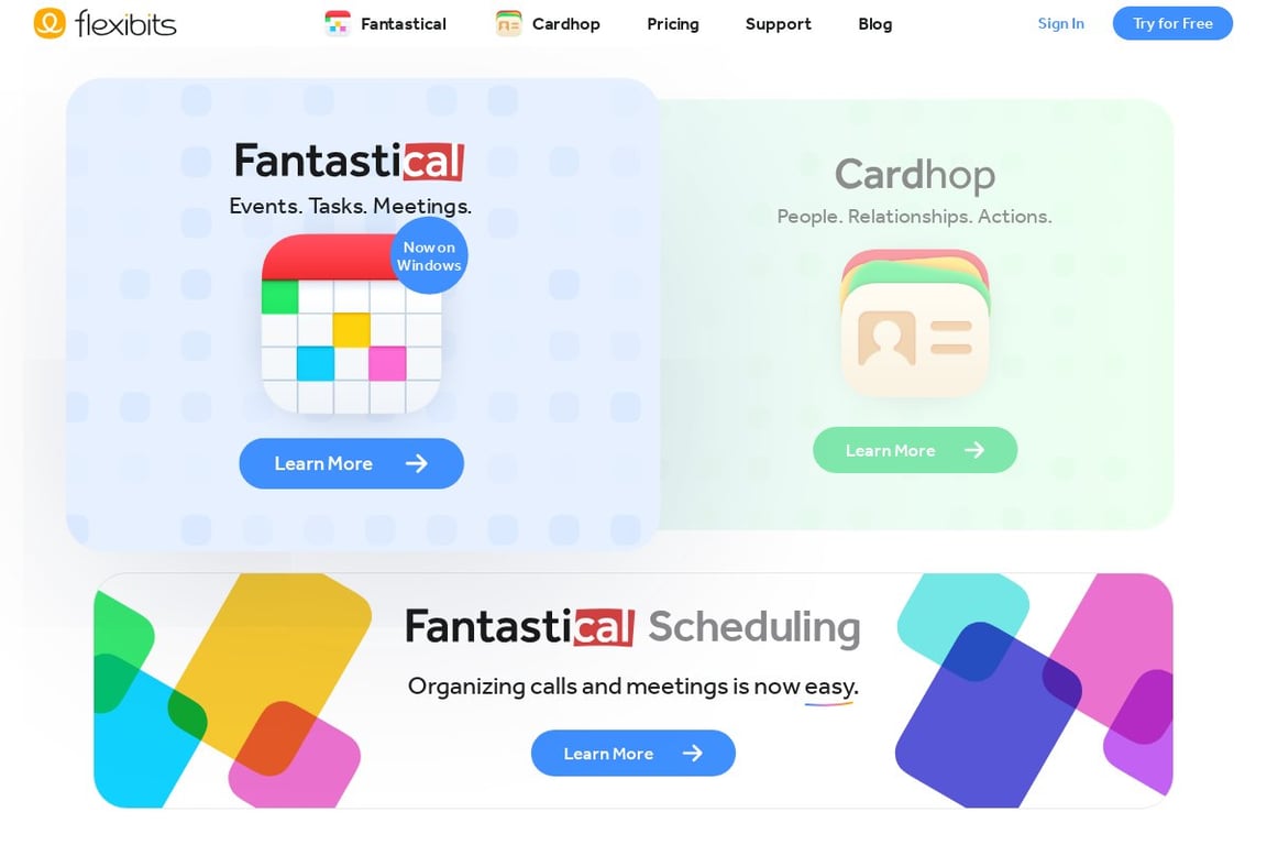 Flexibits homepage