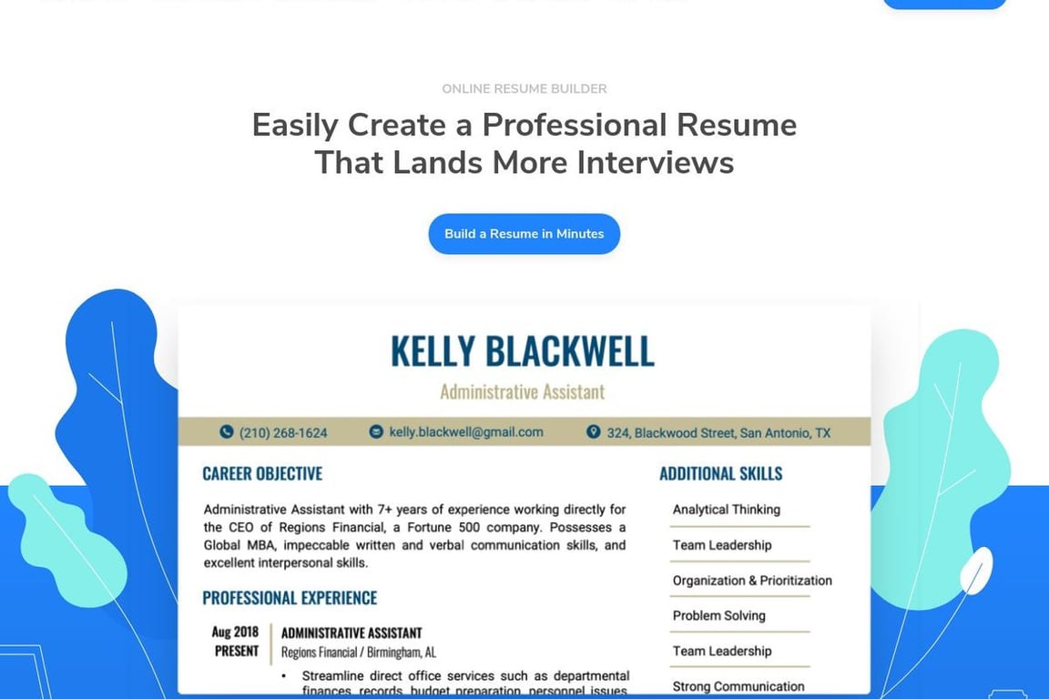Resume Companion homepage
