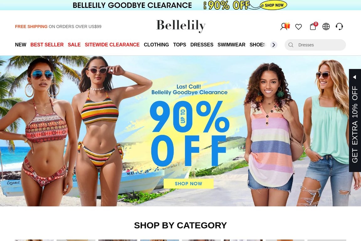 Bellelily homepage