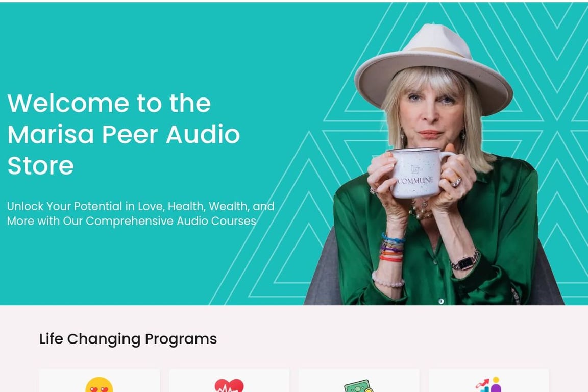 Marisa Peer homepage