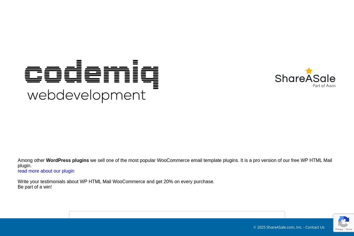 Codemiq KG affiliate program signup page