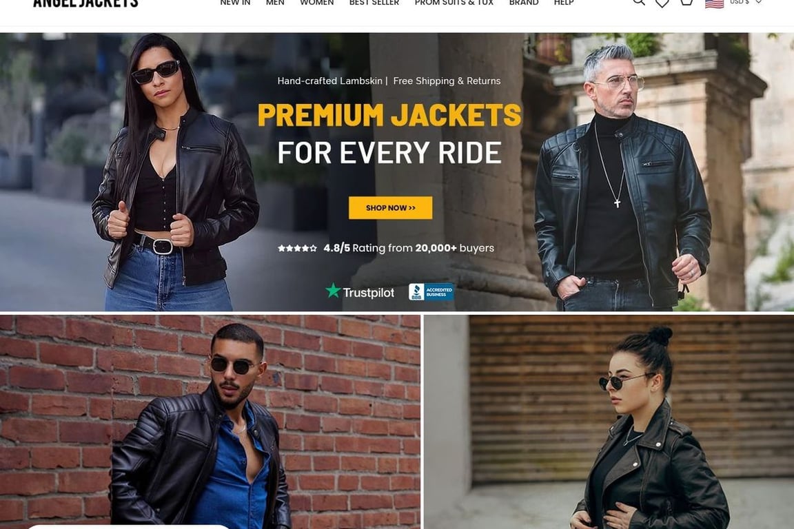 Angel Jackets homepage