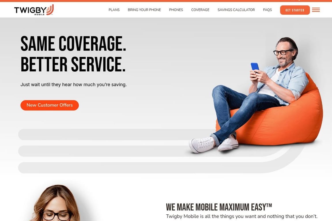 Twigby homepage