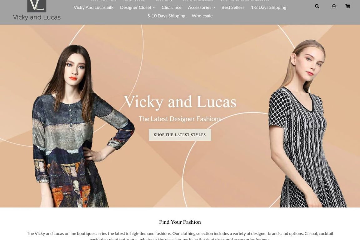 Vicky & Lucas Inc. homepage