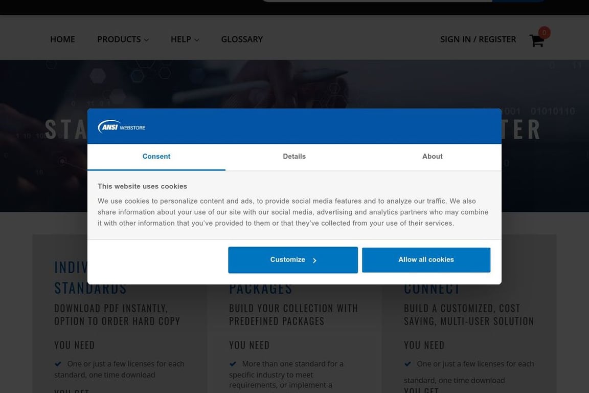 ANSI homepage