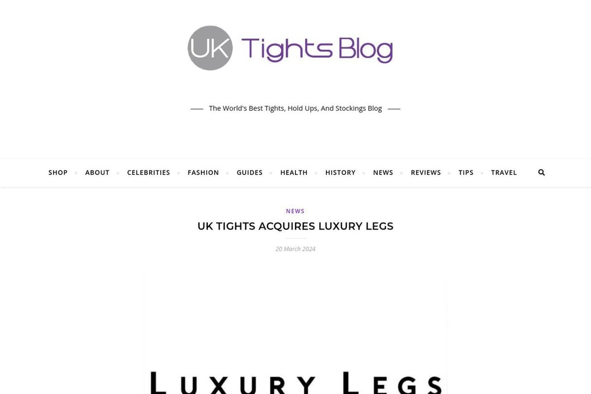 Luxury Legs homepage