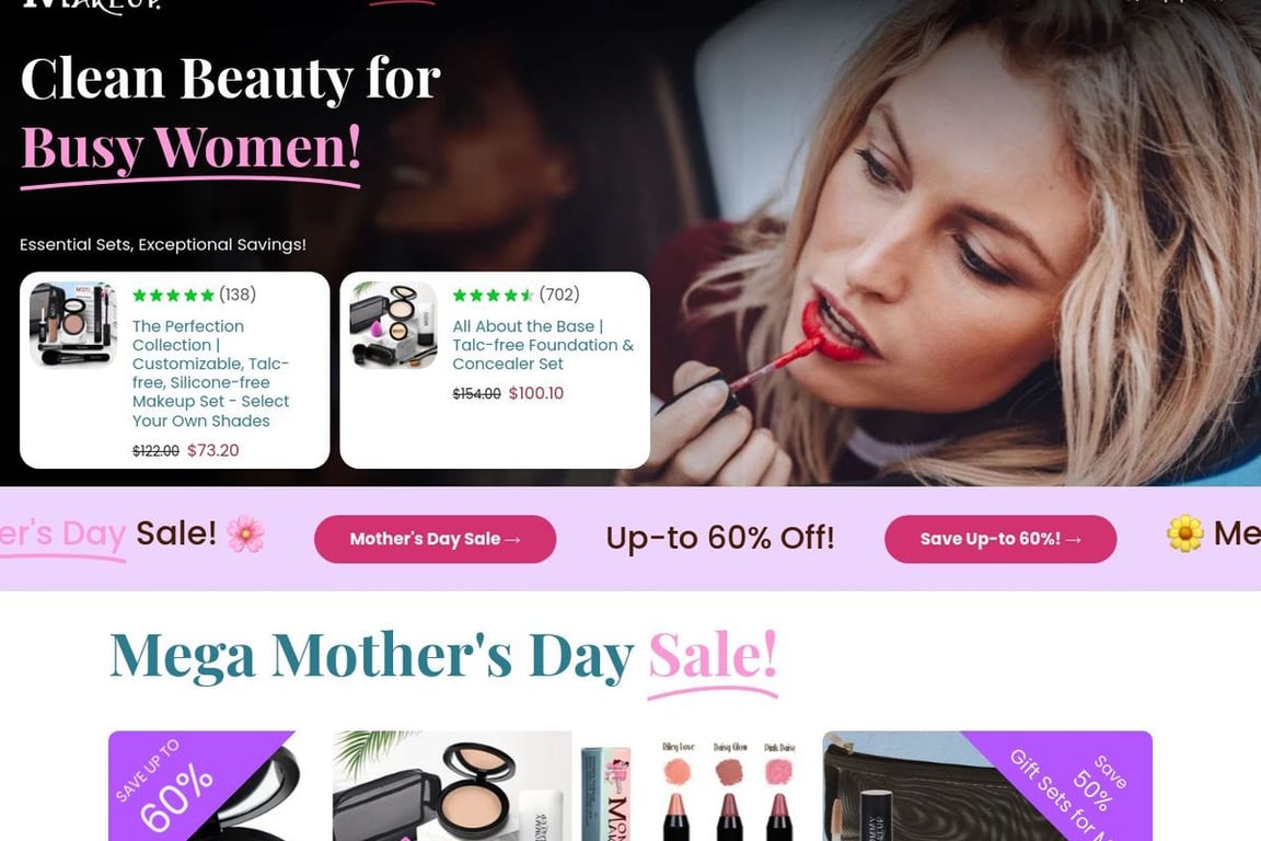 Mommy Makeup homepage