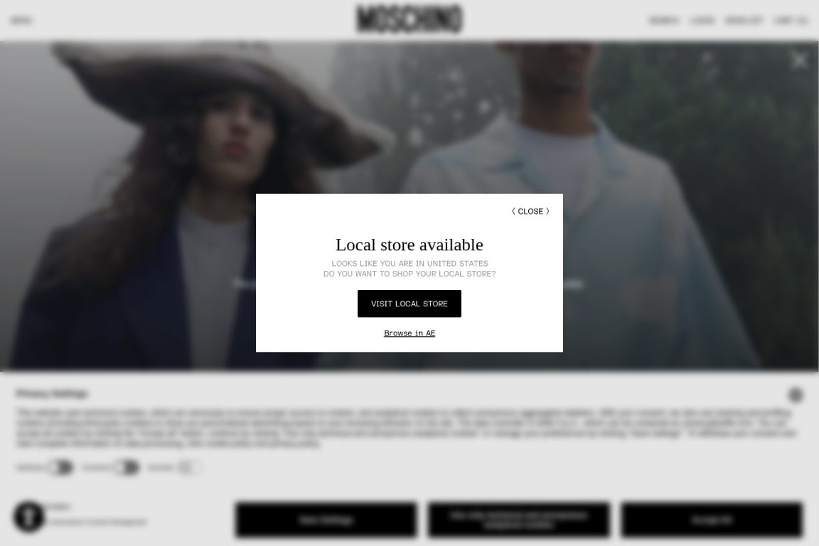 Moschino homepage
