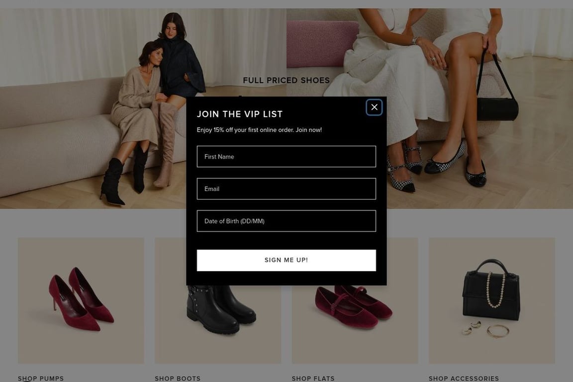 Nine West AU homepage