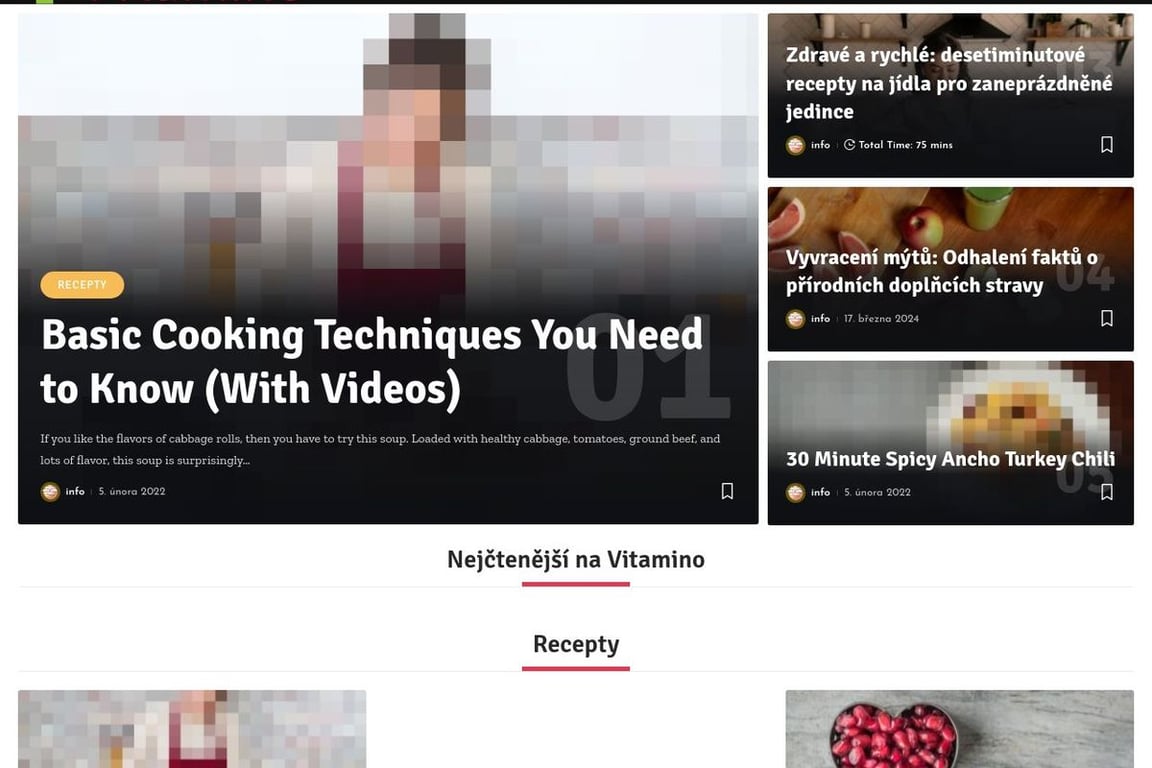 Vitamino homepage