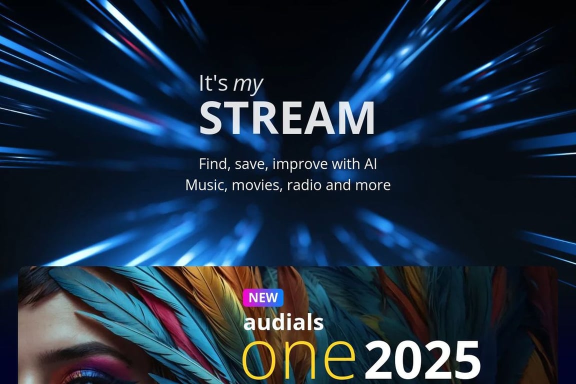 Audials homepage