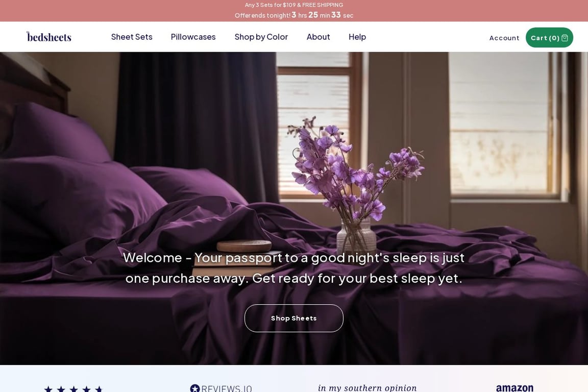 The Bed Sheet Club homepage