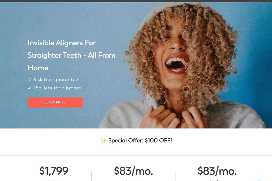 NewSmile CA homepage