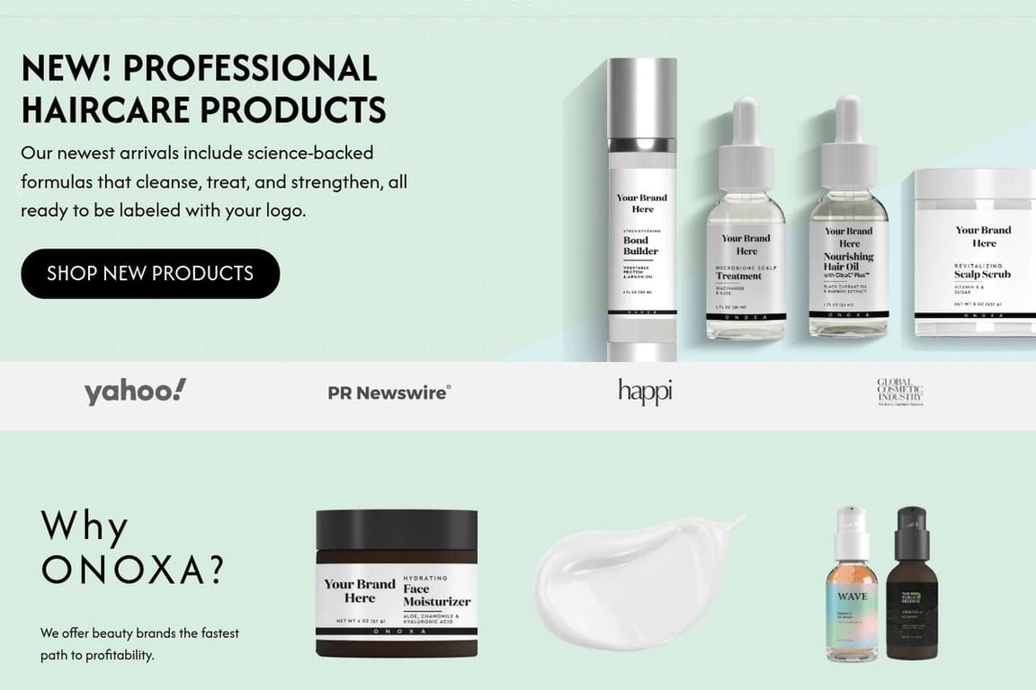 Onoxa homepage