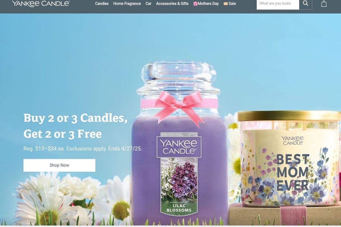 Newell Brands Home Fragrance homepage