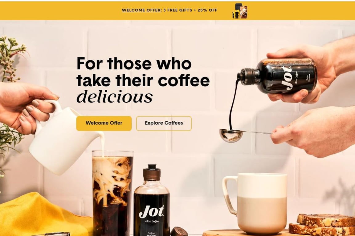 Jot homepage