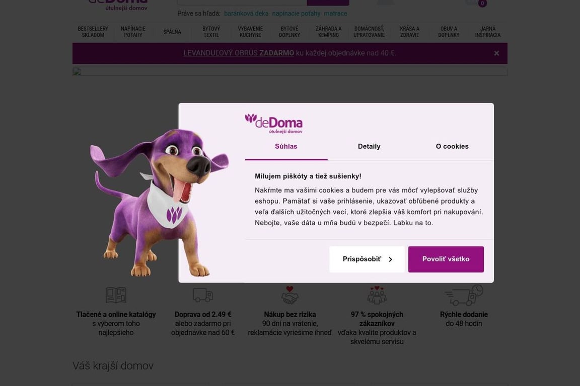 Dedoma homepage