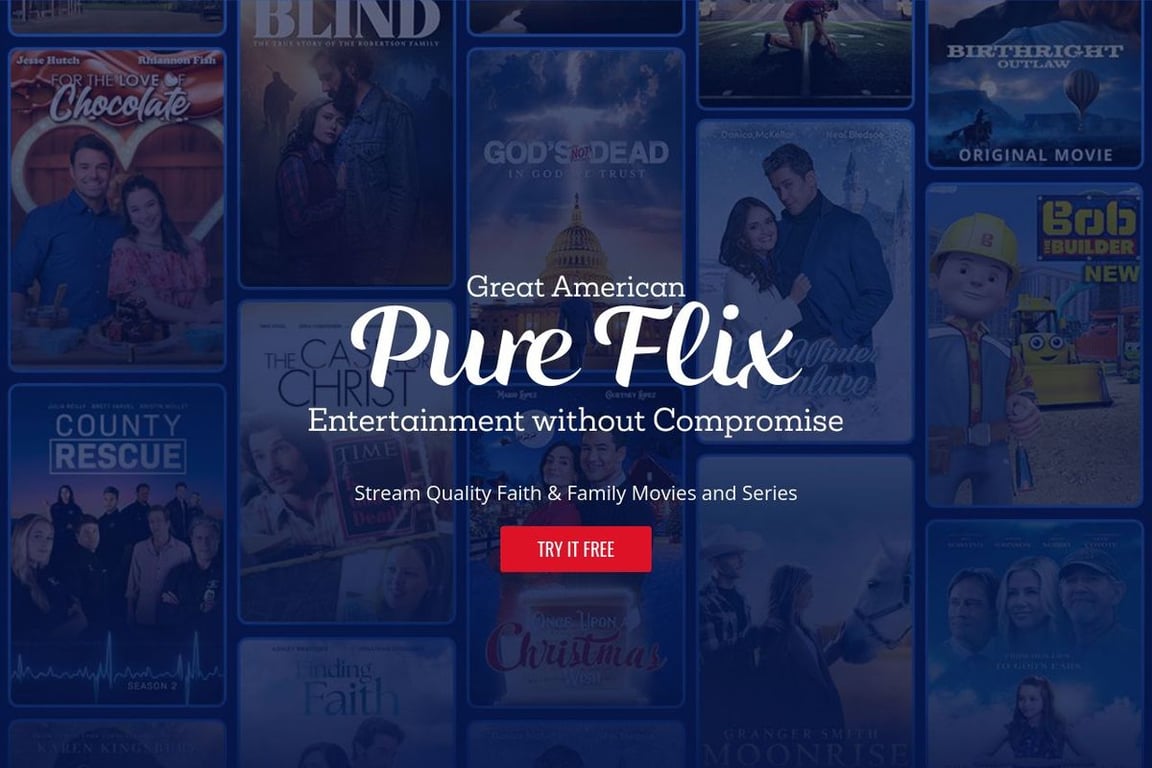 PureFlix homepage