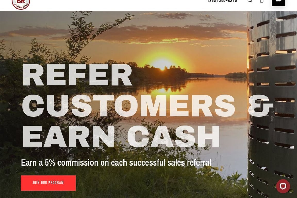 Burn Right Products affiliate program signup page