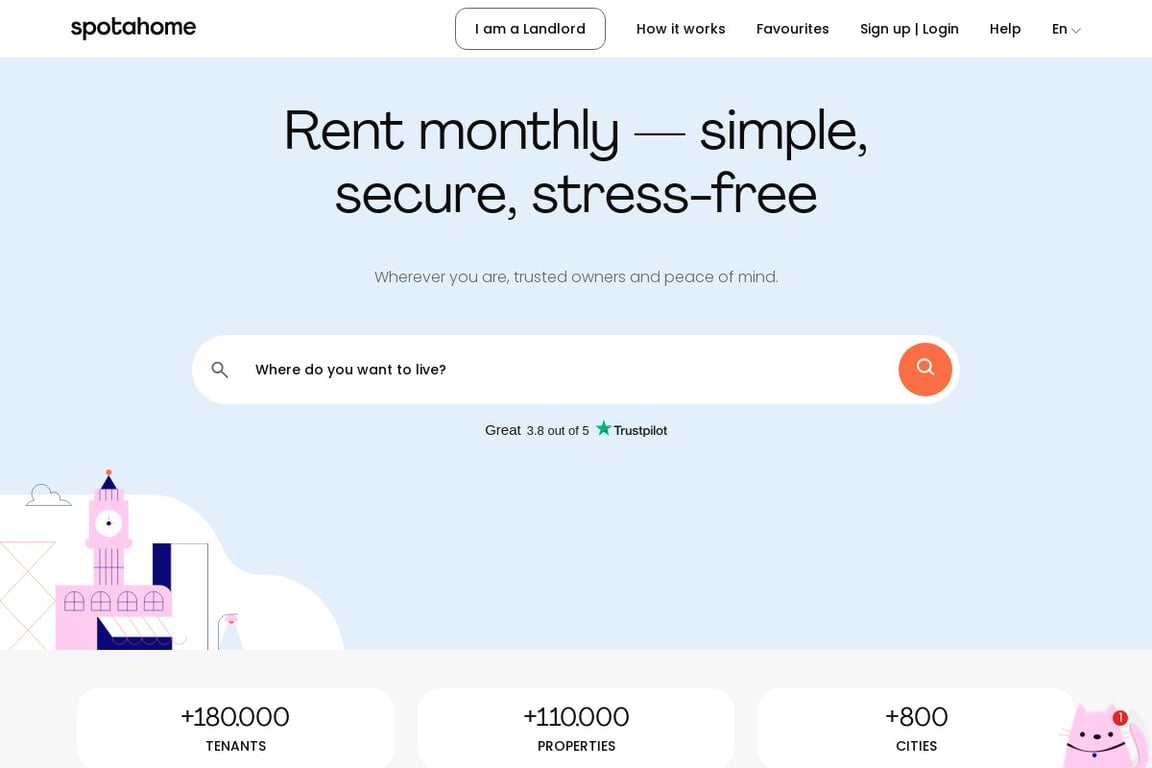 Spotahome homepage
