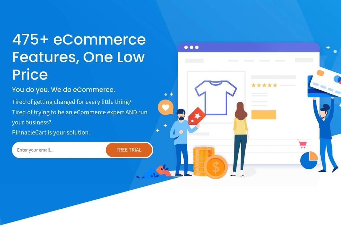 PinnacleCart homepage