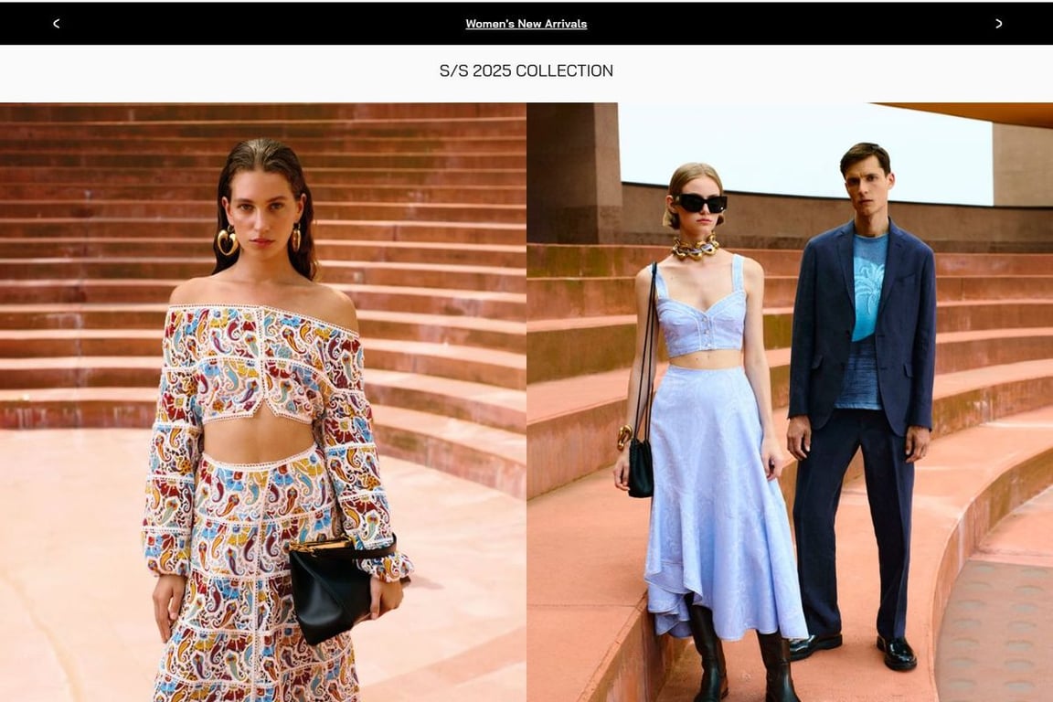 Etro homepage