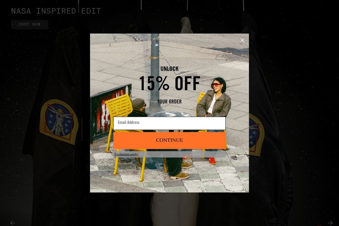 Alpha Industries homepage